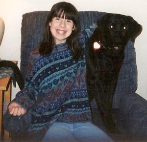 A girl and her best friend (RIP Midnight 2000-2012)